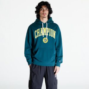 Pulóver Champion Hooded Sweatshirt Green M-alacsony-ár