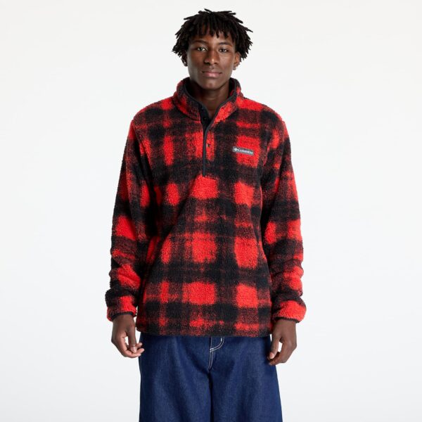 Pulóver Columbia Rugged Ridge™ Half Snap Fleece Sail Red Omblur S-alacsony-ár