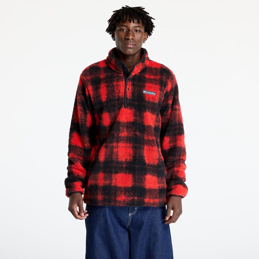 Pulóver Columbia Rugged Ridge™ Half Snap Fleece Sail Red Omblur S-alacsony-ár