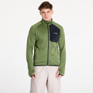 Pulóver Columbia Triple Canyon™ Grid Fleece Full-Zip II Canteen/ Black M-alacsony-ár