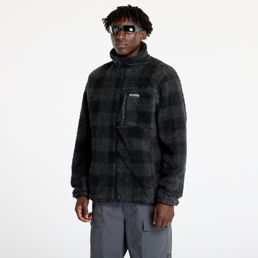 Pulóver Columbia Winter Pass™ Printed Fleece II Jacket Black Check S-alacsony-ár