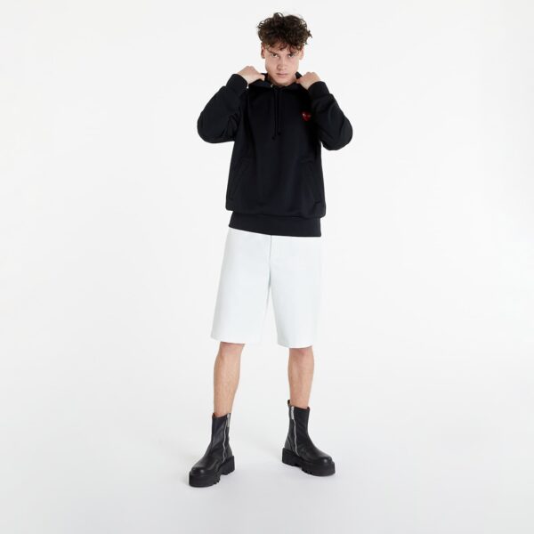Pulóver Comme des Garçons PLAY Hoodie Black S-alacsony-ár