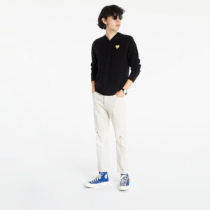 Pulóver Comme des Garçons PLAY Knit Pullover Black L-alacsony-ár