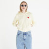Pulóver Comme des Garçons PLAY Sweatshirt Knit Ivory S-alacsony-ár