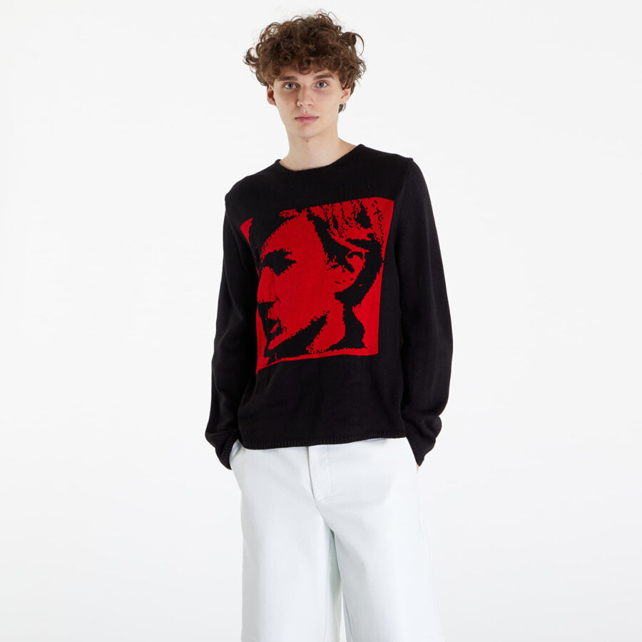 Pulóver Comme des Garçons SHIRT Sweater Black/ Red XL-alacsony-ár