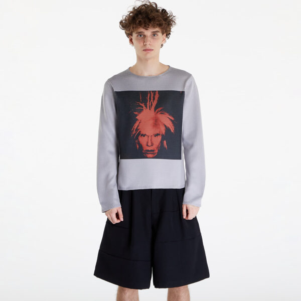 Pulóver Comme des Garçons SHIRT Sweater Grey/ Red L-alacsony-ár