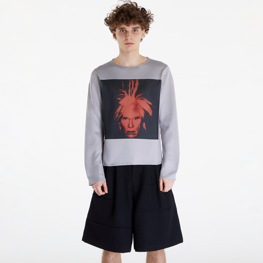 Pulóver Comme des Garçons SHIRT Sweater Grey/ Red L-alacsony-ár