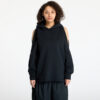 Pulóver Converse Loose-Fit Shoulder Cut-Out Fleece Hoodie Black M-alacsony-ár
