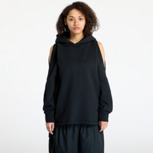 Pulóver Converse Loose-Fit Shoulder Cut-Out Fleece Hoodie Black M-alacsony-ár