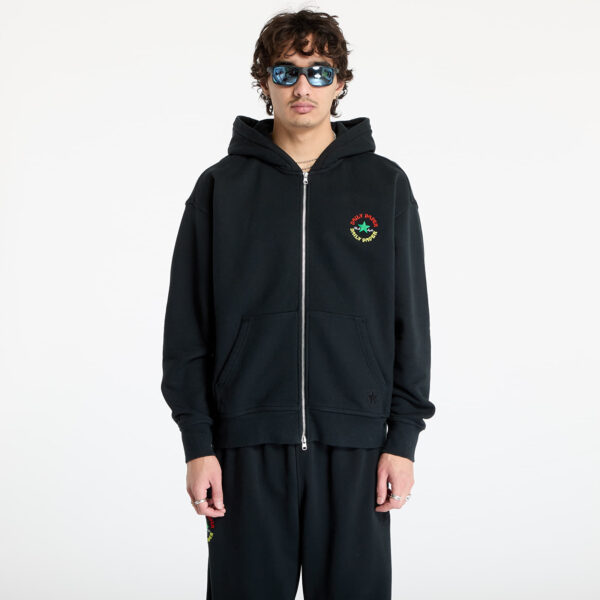 Pulóver Converse x Daily Paper Full Zip Hoodie Black S-alacsony-ár