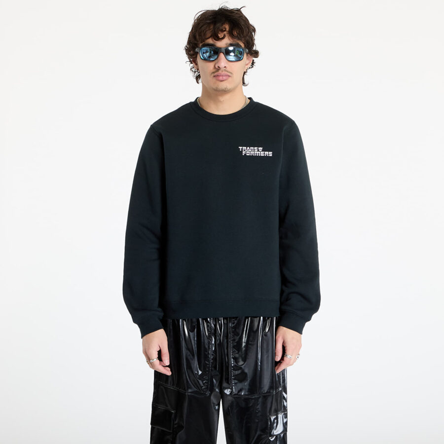 Pulóver Converse x Transformers Crew Sweatshirt UNISEX Black S-alacsony-ár