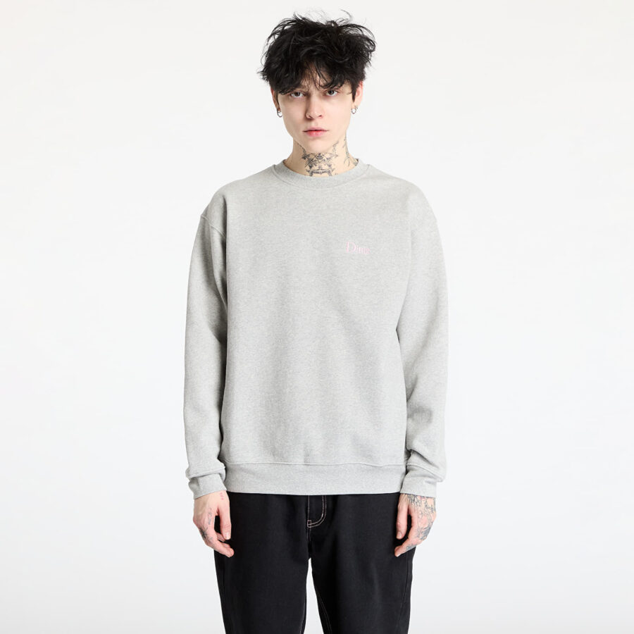 Pulóver DIME Classic Small Logo Crewneck UNISEX Heather Gray M-alacsony-ár