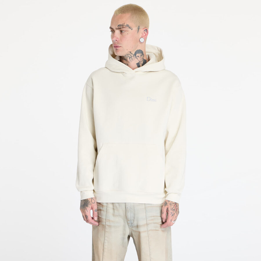 Pulóver DIME Classic Small Logo Hoodie UNISEX Natural XS-alacsony-ár