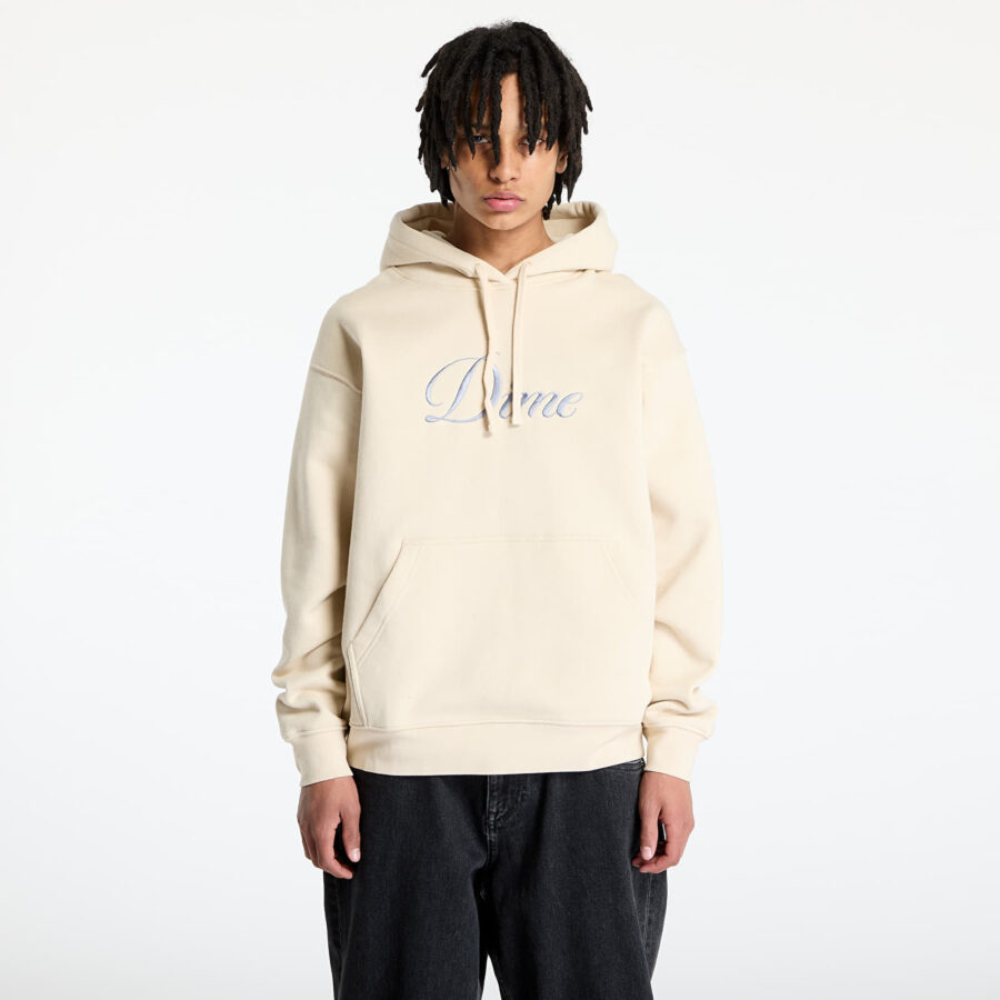 Pulóver DIME Cursive Logo Hoodie UNISEX Fog S-alacsony-ár