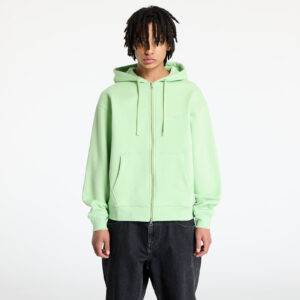 Pulóver DIME Cursive Zip-Hoodie UNISEX Sage Green S-alacsony-ár