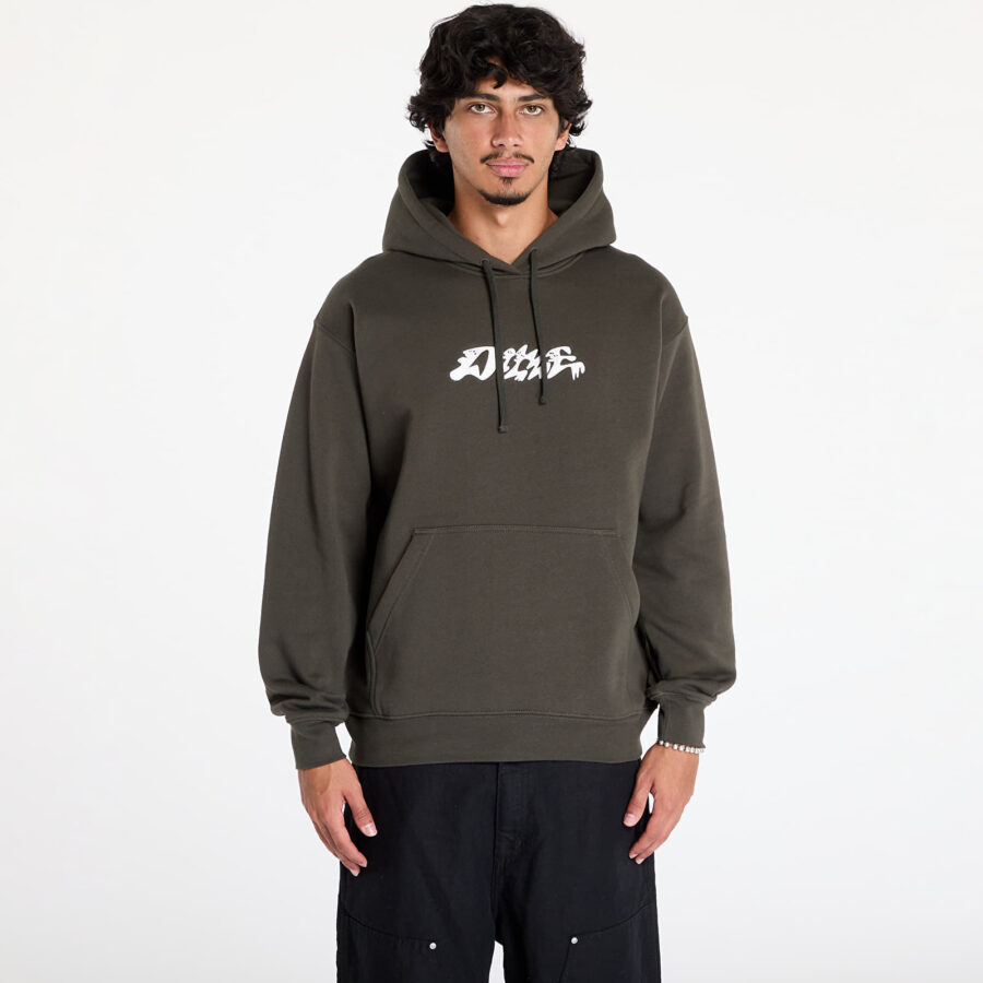 Pulóver DIME Happy Hoodie UNISEX Vintage Black S-alacsony-ár