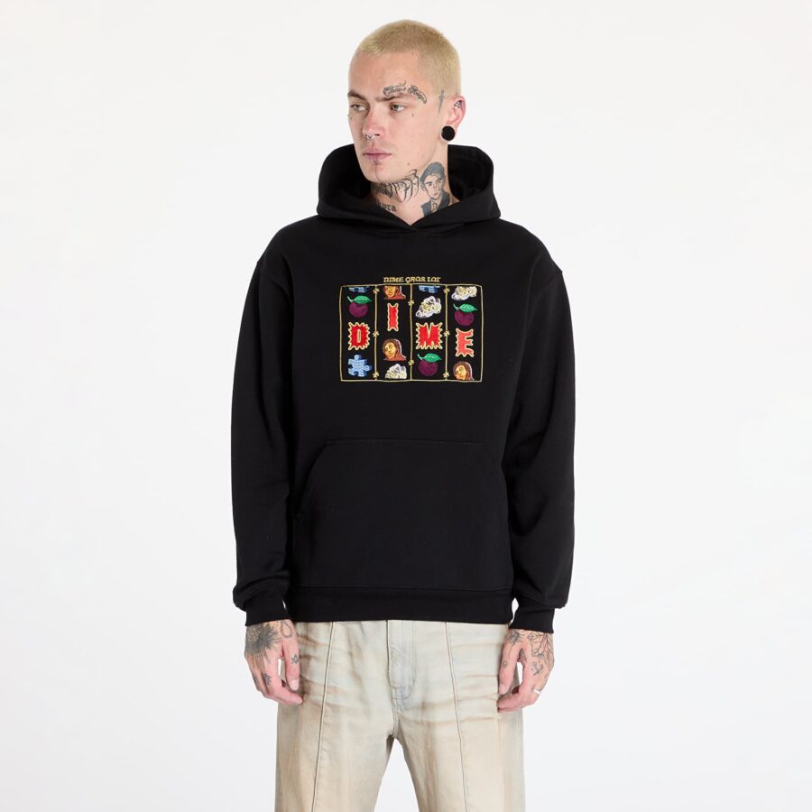 Pulóver DIME VLT Hoodie UNISEX Black XS-alacsony-ár