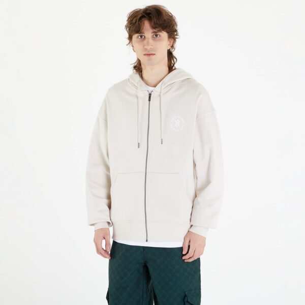 Pulóver Daily Paper Circle Zip Hoodie Moonstruck Beige XS-alacsony-ár