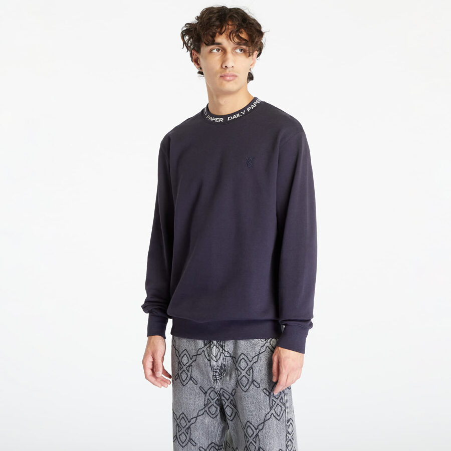 Pulóver Daily Paper Erib Sweater Deep Navy XS-alacsony-ár