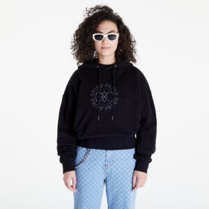 Pulóver Daily Paper Poppy Hoodie Black XS-alacsony-ár