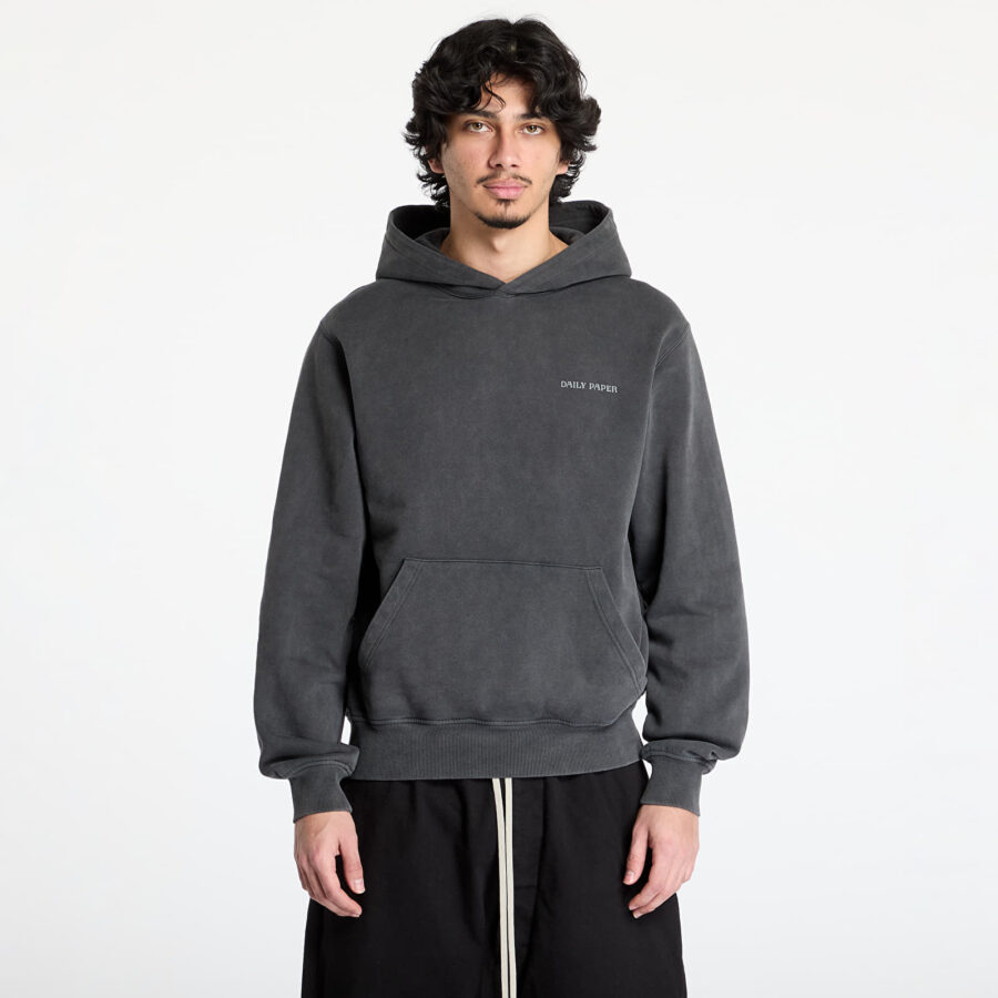 Pulóver Daily Paper Senses Hoodie UNISEX Washed Black XL-alacsony-ár