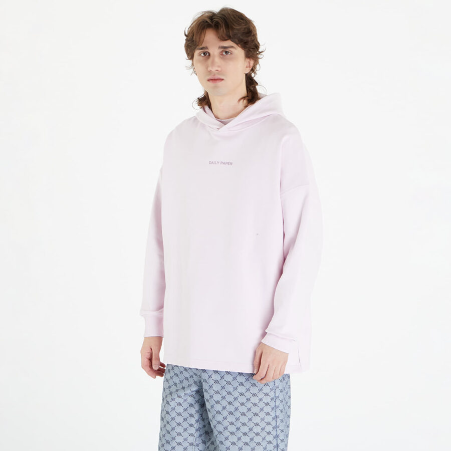 Pulóver Daily Paper Songul Relaxed Hoodie Ice Pink XS-alacsony-ár