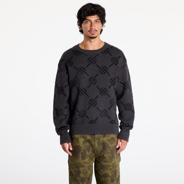 Pulóver Daily Paper Tevin Monogram Knit Sweater Black XS-alacsony-ár
