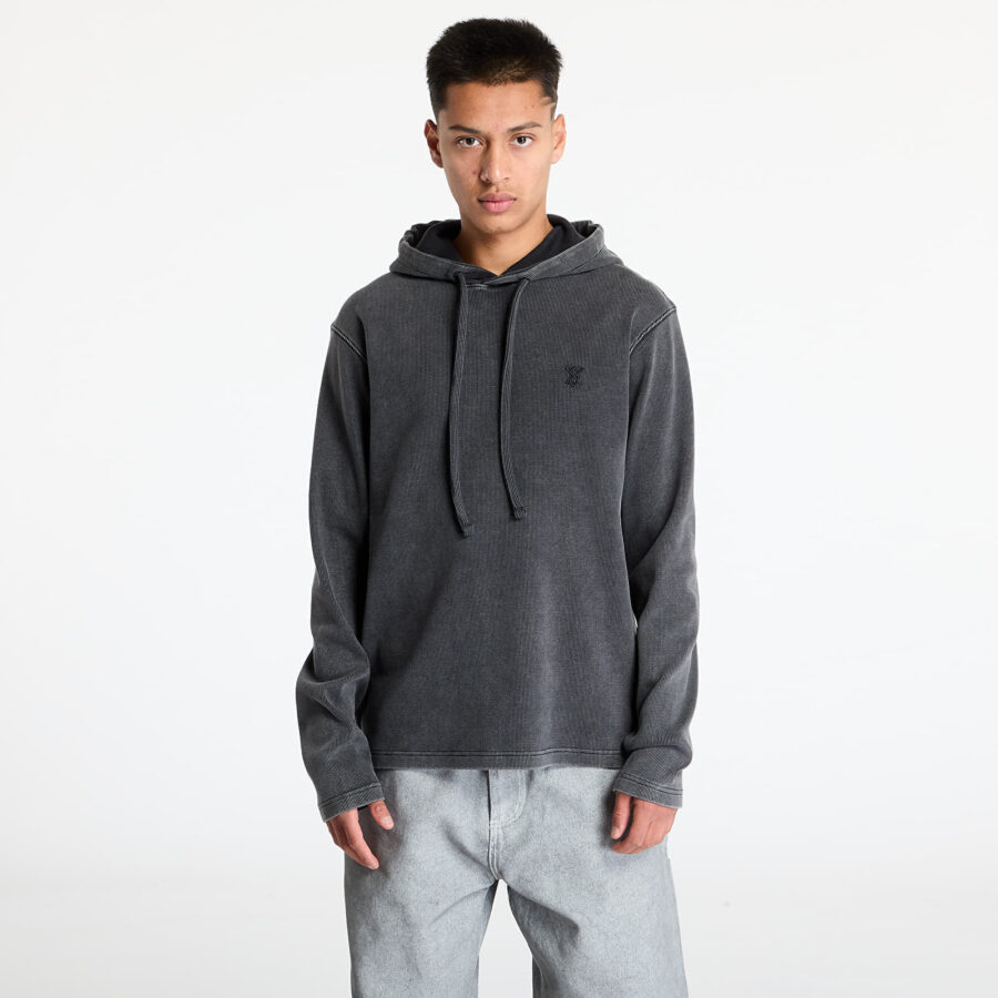 Pulóver Daily Paper Zawadi Rib Hoodie Black S-alacsony-ár