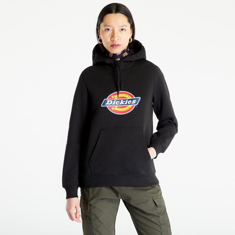 Pulóver Dickies Icon Logo Women´s Hoodie Black L-alacsony-ár
