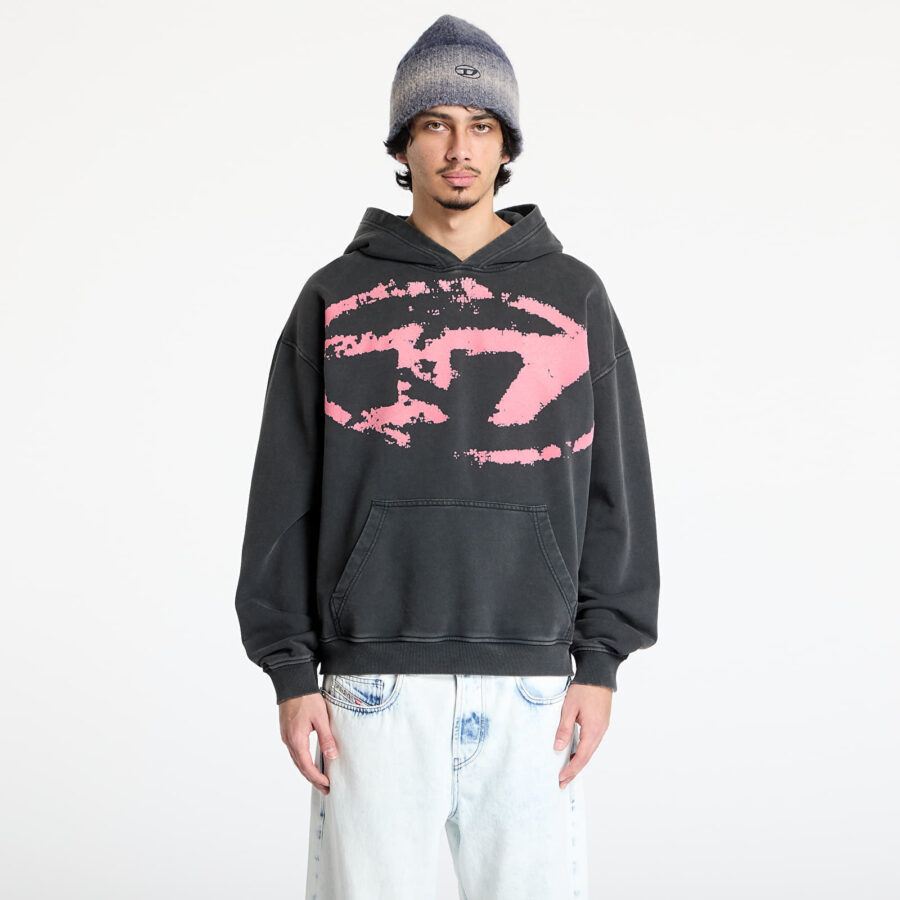 Pulóver Diesel S-Boxt-Hood-R10 Sweat-Shirt Black M-alacsony-ár