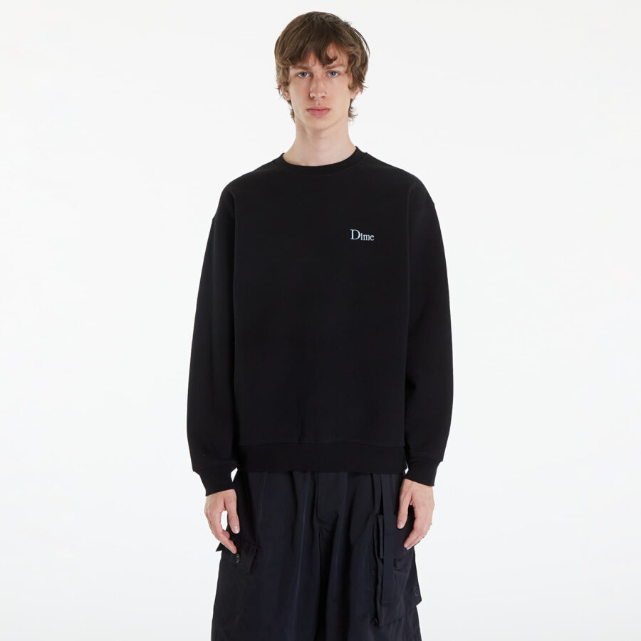 Pulóver Dime Classic Small Logo Crewneck UNISEX Black XS-alacsony-ár