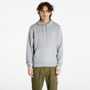 Pulóver FRED PERRY Tipped Hooded Sweatshirt Steel Marl M-alacsony-ár