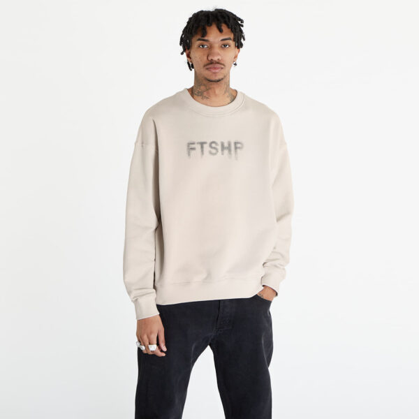 Pulóver FTSHP Halftone Crewneck Sweatshirt UNISEX Stone S-alacsony-ár