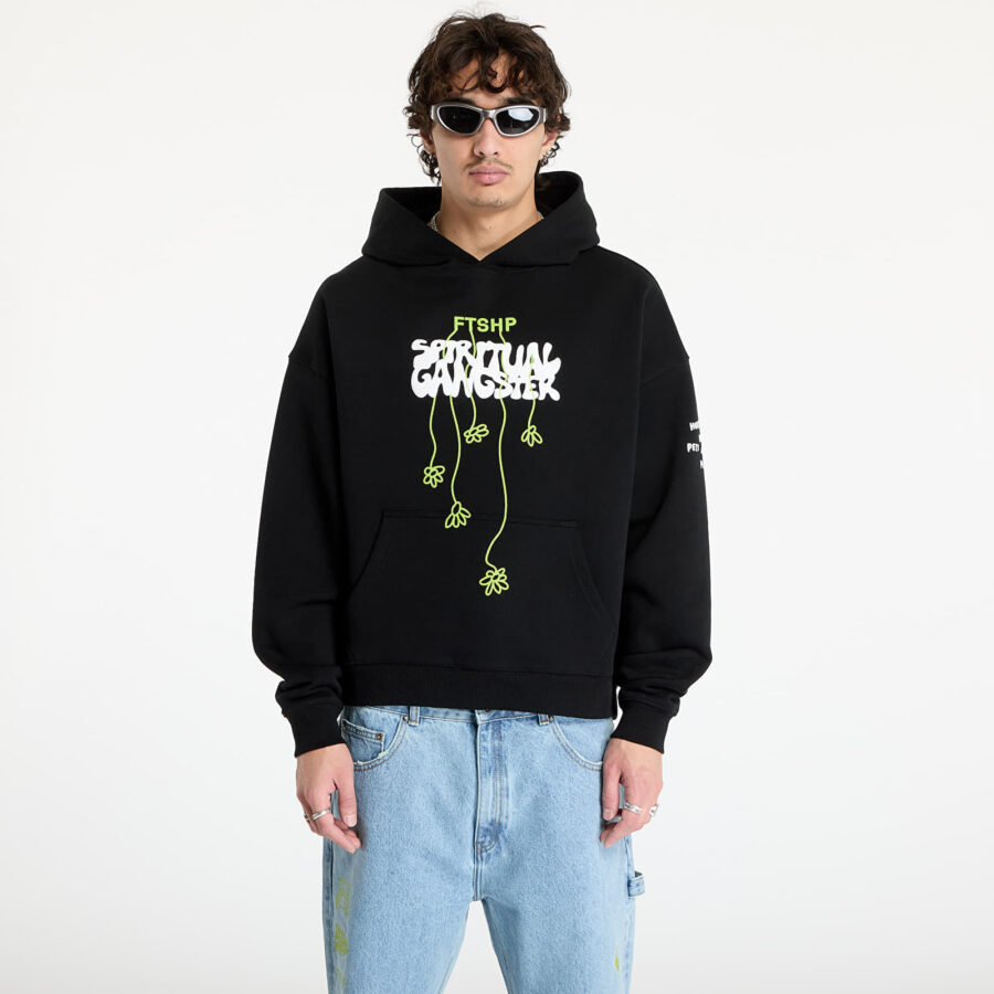 Pulóver FTSHP x Spiritual Gangster Hoodie UNISEX Black XS-alacsony-ár