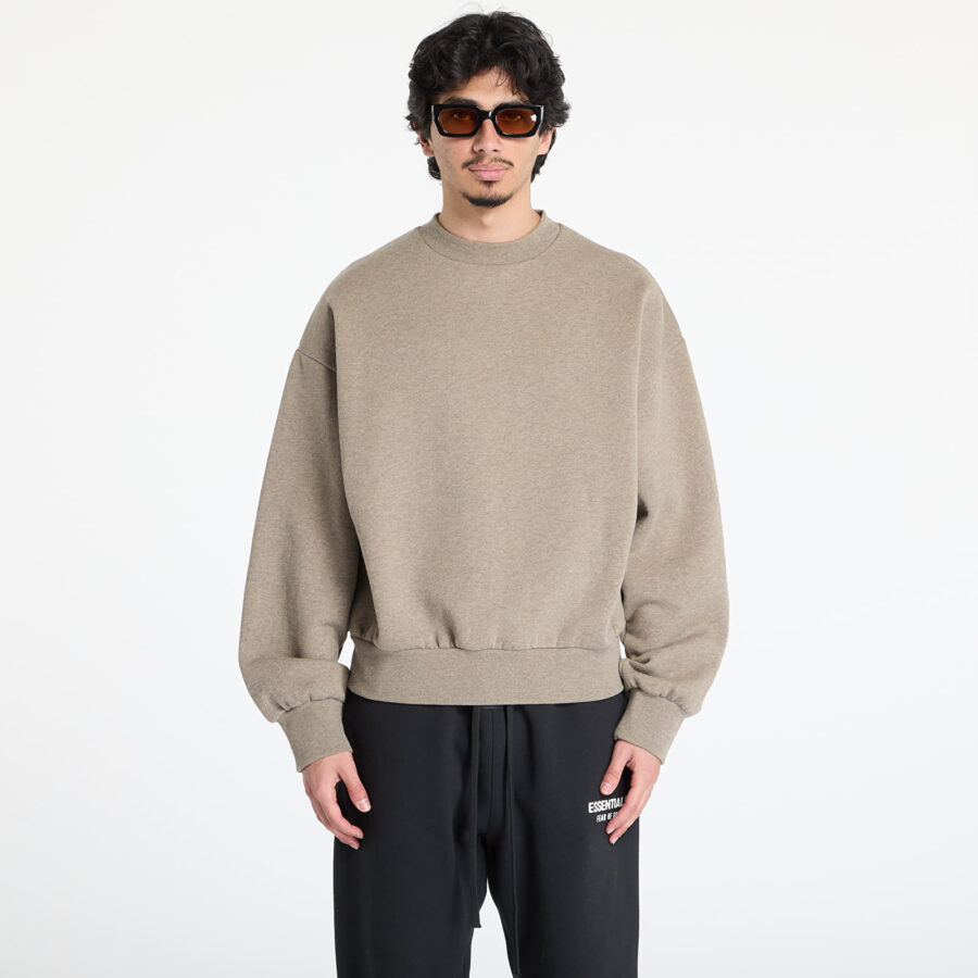Pulóver Fear of God Essentials Classic Fit Fleece Crewneck Homestead Heather XXS-alacsony-ár