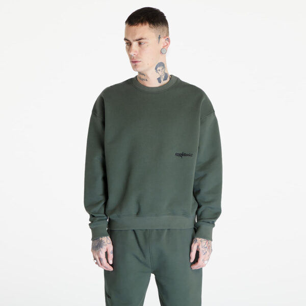 Pulóver Footshop Everyday Crewneck UNISEX Sage S-alacsony-ár