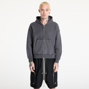 Pulóver HAL STUDIOS® Haus Hooded Zip Sweatshirt UNISEX Washed Black XXL-alacsony-ár
