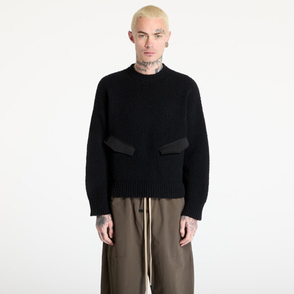 Pulóver HAL STUDIOS® Utility Sweater UNISEX Black M-alacsony-ár