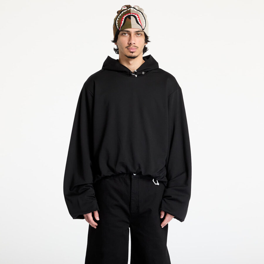 Pulóver HELIOT EMIL Enodo Hoodie UNISEX Black S-alacsony-ár