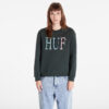 Pulóver HUF 8-Bit Crewneck Sweatshirt Dark Green XS-alacsony-ár