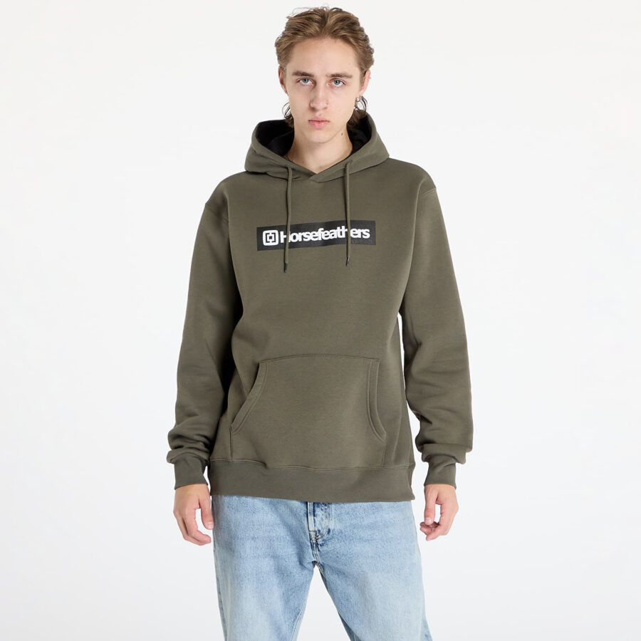 Pulóver Horsefeathers Drown Sweatshirt Burnt Olive S-alacsony-ár
