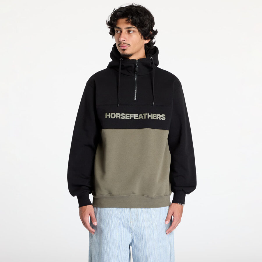 Pulóver Horsefeathers Fulton Sweatshirt Burnt Olive XL-alacsony-ár
