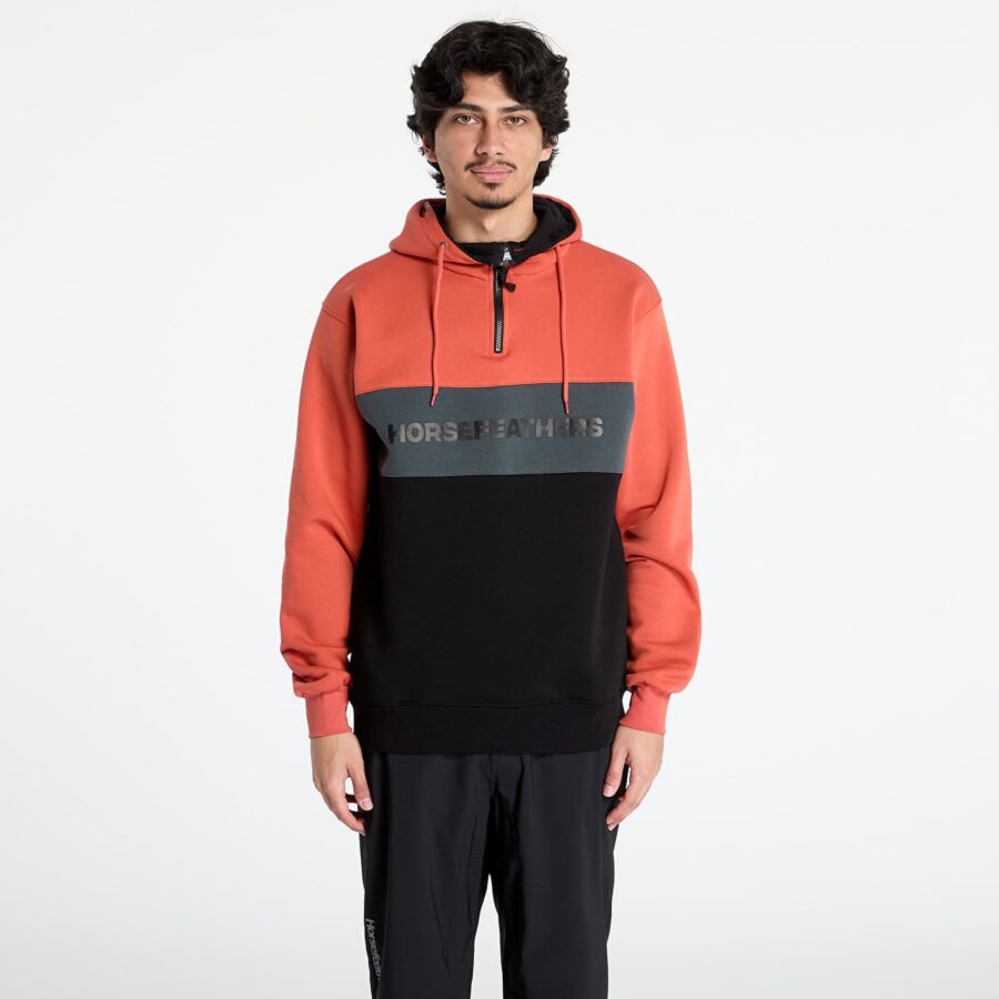 Pulóver Horsefeathers Fulton Sweatshirt Ginger/ Black S-alacsony-ár