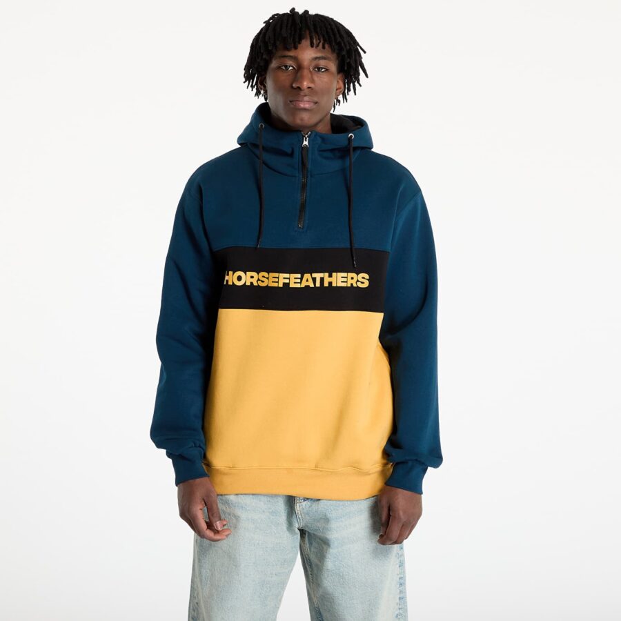 Pulóver Horsefeathers Fulton Sweatshirt Pond/ Honey S-alacsony-ár