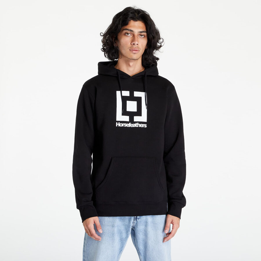 Pulóver Horsefeathers Leader Sweatshirt Black M-alacsony-ár