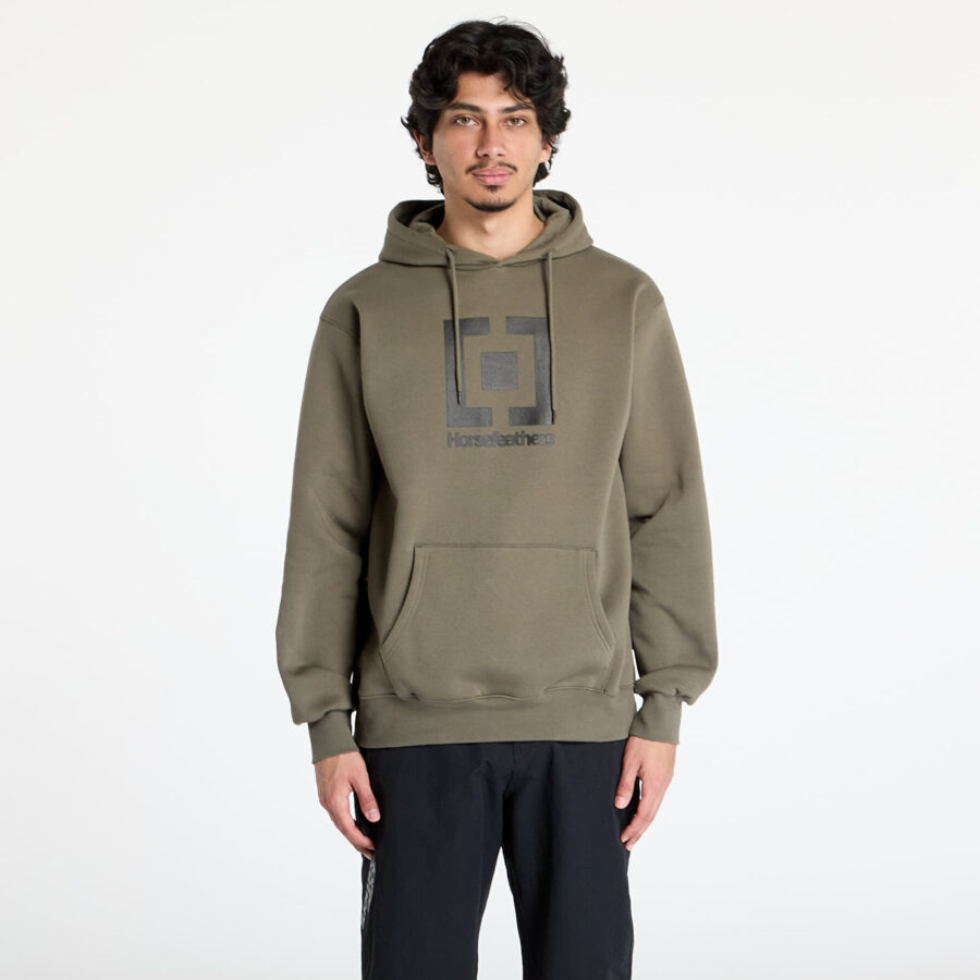 Pulóver Horsefeathers Leader Sweatshirt Burnt Olive XXL-alacsony-ár