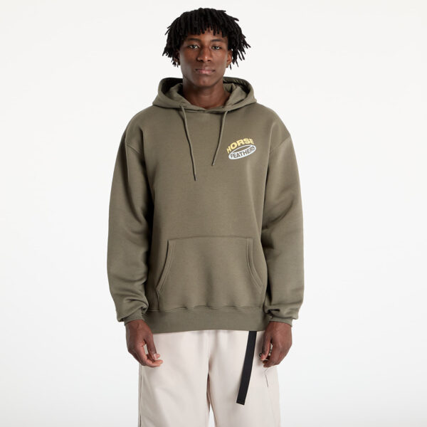 Pulóver Horsefeathers Orbit Sweatshirt Burnt Olive S-alacsony-ár