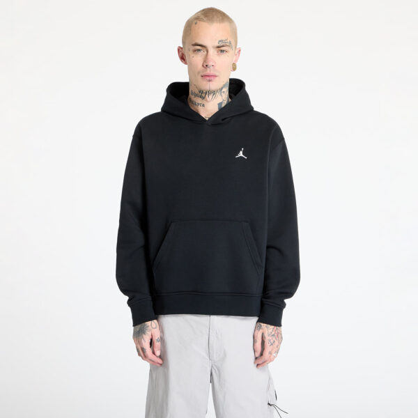 Pulóver Jordan Brooklyn Fleece Men's Pullover Hoodie Black/ White S-alacsony-ár
