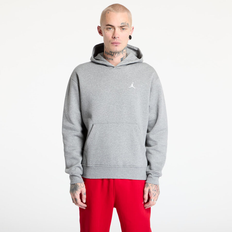 Pulóver Jordan Brooklyn Fleece Men's Pullover Hoodie Carbon Heather/ White XS-alacsony-ár