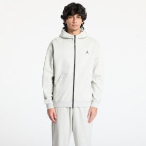 Pulóver Jordan Sport Hoop Fleece Men's Dri-FIT Full-Zip Hoodie Grey Heather/ Black M-alacsony-ár